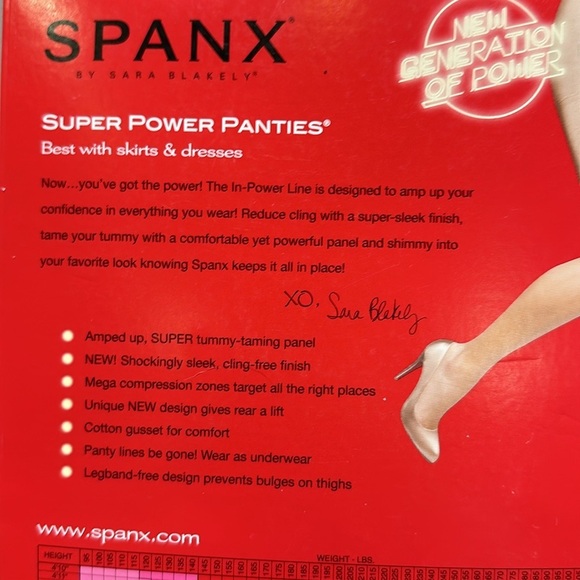 Nwt Spanx Super Power Panty Body Shaper. - Picture 5 of 6